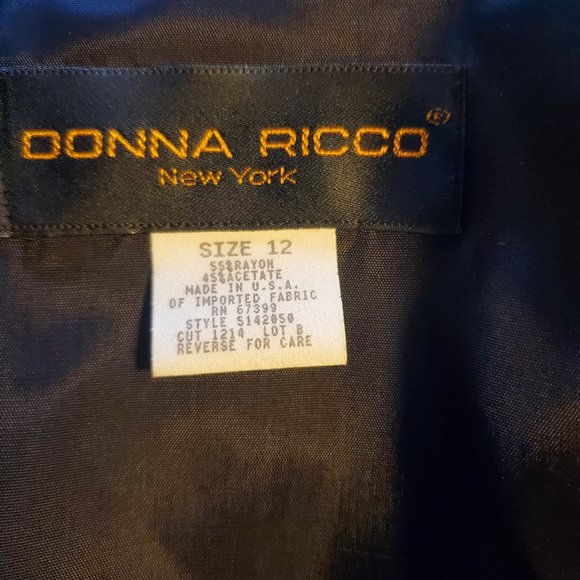 NWT Donna Ricco Wrap Dress Size 12 - Picture 7 of 7